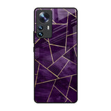 Geometric Purple Mi 12 Pro 5G Glass Back Cover Online