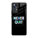 Never Quit Mi 12 Pro 5G Glass Back Cover Online