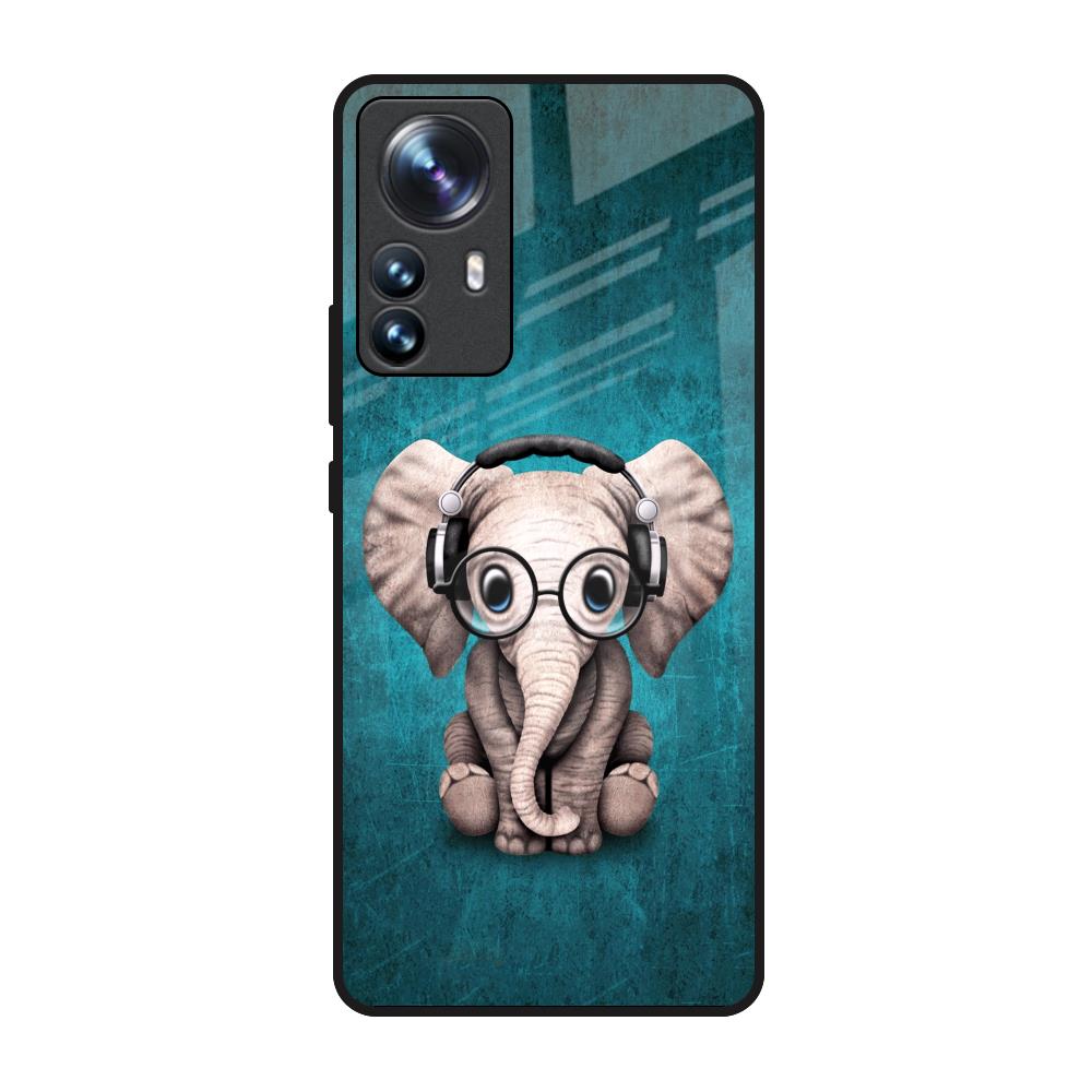 Adorable Baby Elephant Mi 12 Pro 5G Glass Back Cover Online