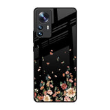Floating Floral Print Mi 12 Pro 5G Glass Back Cover Online