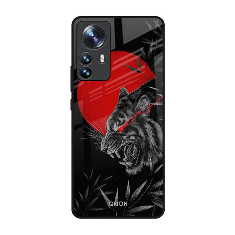Red Moon Tiger Mi 12 Pro 5G Glass Back Cover Online