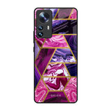 Electroplated Geometric Marble Mi 12 Pro 5G Glass Back Cover Online