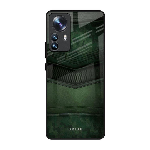 Green Leather Mi 12 Pro 5G Glass Back Cover Online