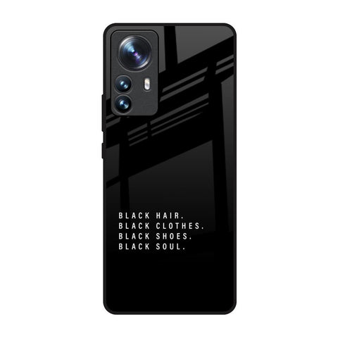 Black Soul Mi 12 Pro 5G Glass Back Cover Online
