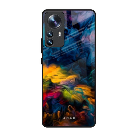 Multicolor Oil Painting Mi 12 Pro 5G Glass Back Cover Online