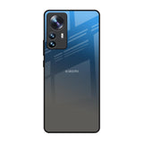 Blue Grey Ombre Mi 12 Pro 5G Glass Back Cover Online