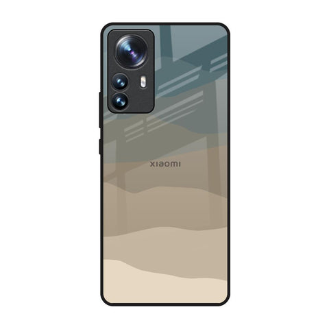 Abstract Mountain Pattern Mi 12 Pro 5G Glass Back Cover Online