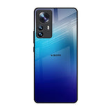 Blue Rhombus Pattern Mi 12 Pro 5G Glass Back Cover Online