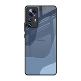 Navy Blue Ombre Mi 12 Pro 5G Glass Back Cover Online