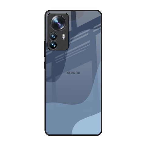 Navy Blue Ombre Mi 12 Pro 5G Glass Back Cover Online