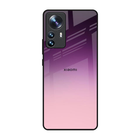Purple Gradient Mi 12 Pro 5G Glass Back Cover Online