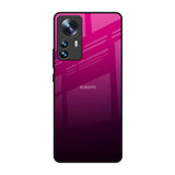 Purple Ombre Pattern Mi 12 Pro 5G Glass Back Cover Online