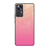 Pastel Pink Gradient Mi 12 Pro 5G Glass Back Cover Online