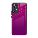 Magenta Gradient Mi 12 Pro 5G Glass Back Cover Online