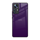 Dark Purple Mi 12 Pro 5G Glass Back Cover Online