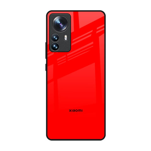 Blood Red Mi 12 Pro 5G Glass Back Cover Online
