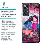Radha Krishna Art Glass Case for Mi 12 Pro 5G