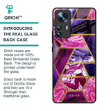 Electroplated Geometric Marble Glass Case for Mi 12 Pro 5G