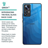 Blue Wave Abstract Glass Case for Mi 12 Pro 5G