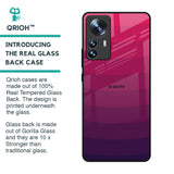 Wavy Pink Pattern Glass Case for Mi 12 Pro 5G