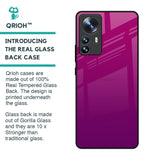 Magenta Gradient Glass Case For Mi 12 Pro 5G