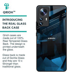 Polygonal Blue Box Glass Case For Mi 12 Pro 5G