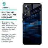 Blue Rough Abstract Glass Case for Mi 12 Pro 5G