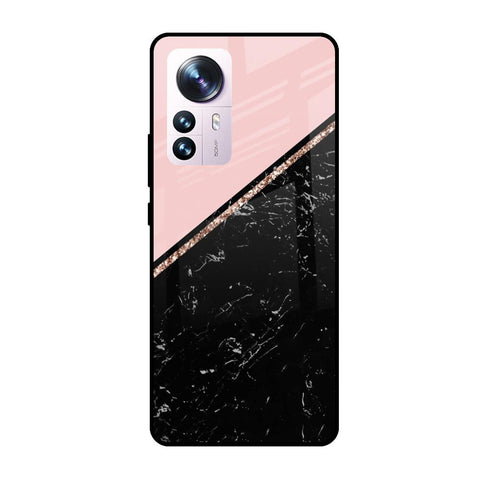 Marble Texture Pink Mi 12 Pro 5G Glass Cases & Covers Online