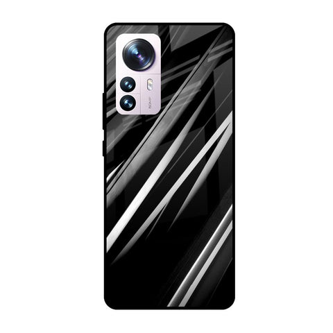 Black & Grey Gradient Mi 12 Pro 5G Glass Cases & Covers Online