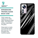 Black & Grey Gradient Glass Case For Mi 12 Pro 5G