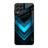 Vertical Blue Arrow Samsung Galaxy M53 5G Glass Back Cover Online