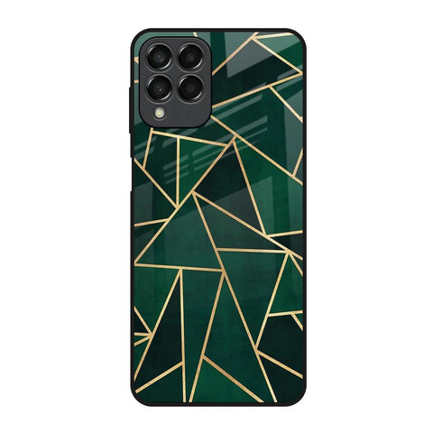 Abstract Green Samsung Galaxy M53 5G Glass Back Cover Online