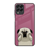Funny Pug Face Samsung Galaxy M53 5G Glass Back Cover Online