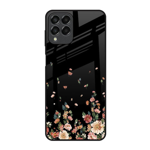 Floating Floral Print Samsung Galaxy M53 5G Glass Back Cover Online