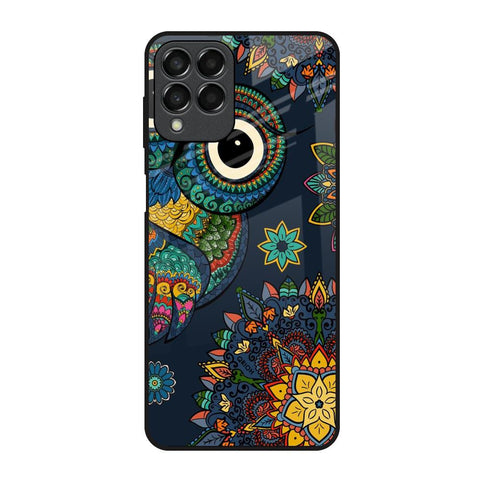 Owl Art Samsung Galaxy M53 5G Glass Back Cover Online