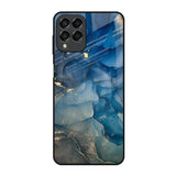 Blue Cool Marble Samsung Galaxy M53 5G Glass Back Cover Online