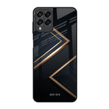 Sleek Golden & Navy Samsung Galaxy M53 5G Glass Back Cover Online
