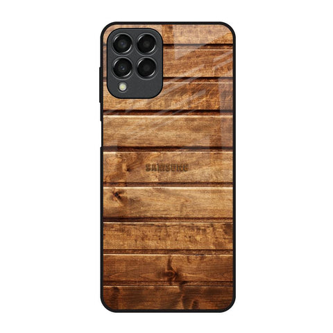 Wooden Planks Samsung Galaxy M53 5G Glass Back Cover Online