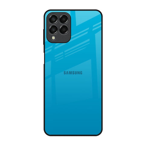 Blue Aqua Samsung Galaxy M53 5G Glass Back Cover Online