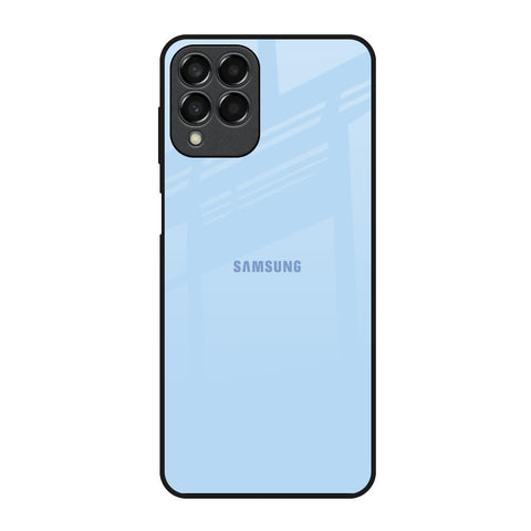 Pastel Sky Blue Samsung Galaxy M53 5G Glass Back Cover Online