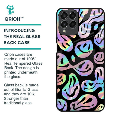 Acid Smile Glass Case for Samsung Galaxy M53 5G