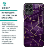 Geometric Purple Glass Case For Samsung Galaxy M53 5G