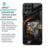 Aggressive Lion Glass Case for Samsung Galaxy M53 5G