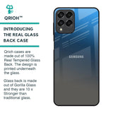 Blue Grey Ombre Glass Case for Samsung Galaxy M53 5G