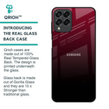 Wine Red Glass Case For Samsung Galaxy M53 5G