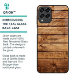 Wooden Planks Glass Case for Samsung Galaxy M53 5G