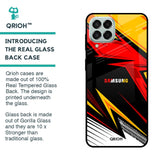 Race Jersey Pattern Glass Case For Samsung Galaxy M53 5G
