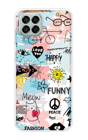 Happy Doodle Samsung Galaxy M53 5G Back Cover