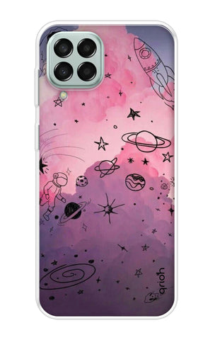 Space Doodles Art Samsung Galaxy M53 5G Back Cover