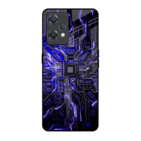 Techno Color Pattern OnePlus Nord CE 2 Lite 5G Glass Back Cover Online